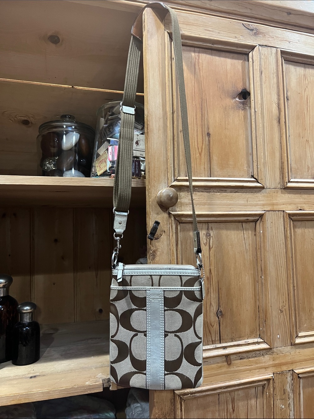 Coach 4680 Signature Jacquard Crossbody